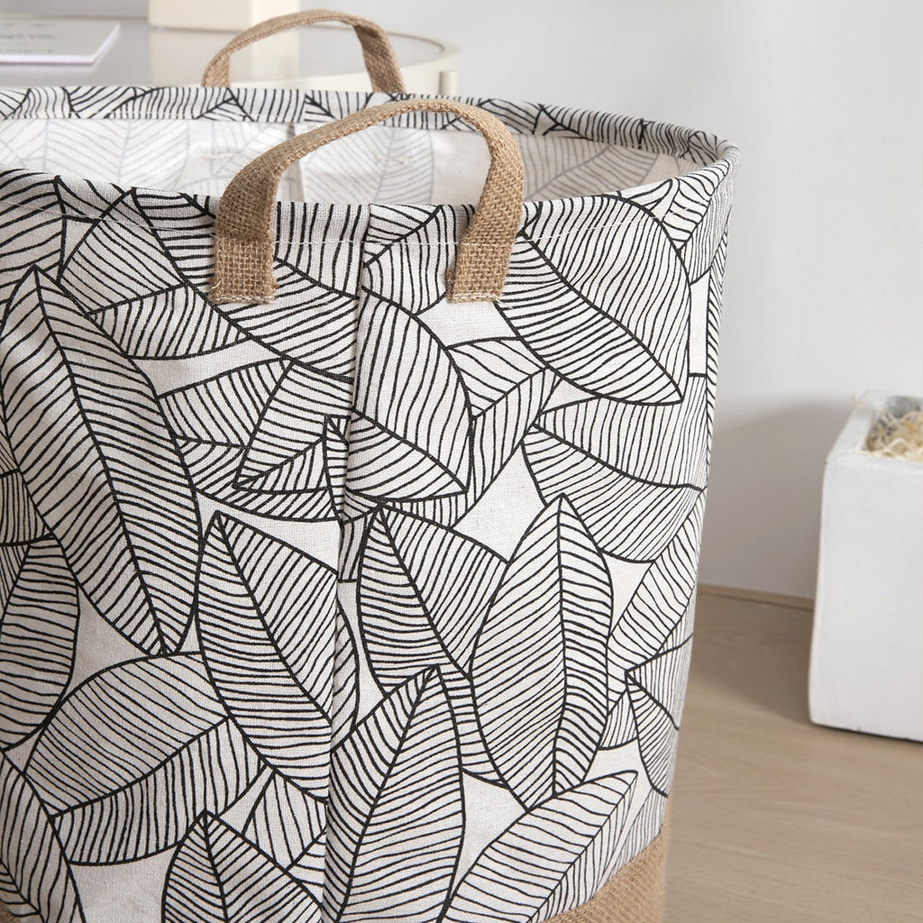 Foldable Leaves Design Laundry Basket Organizer for Dirty Clothes Storage