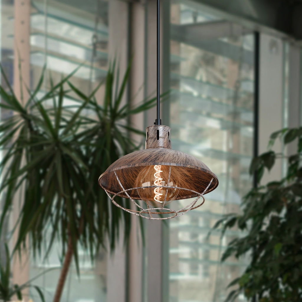 Industrial Nautical Fisherman Pendant Light with Cage Shade for Stylish Home Decor