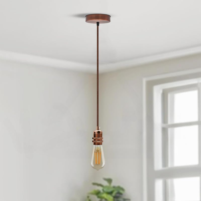 Industrial E27 Edison Screw Metal Cord Grip Bulb Holder Lamp Socket