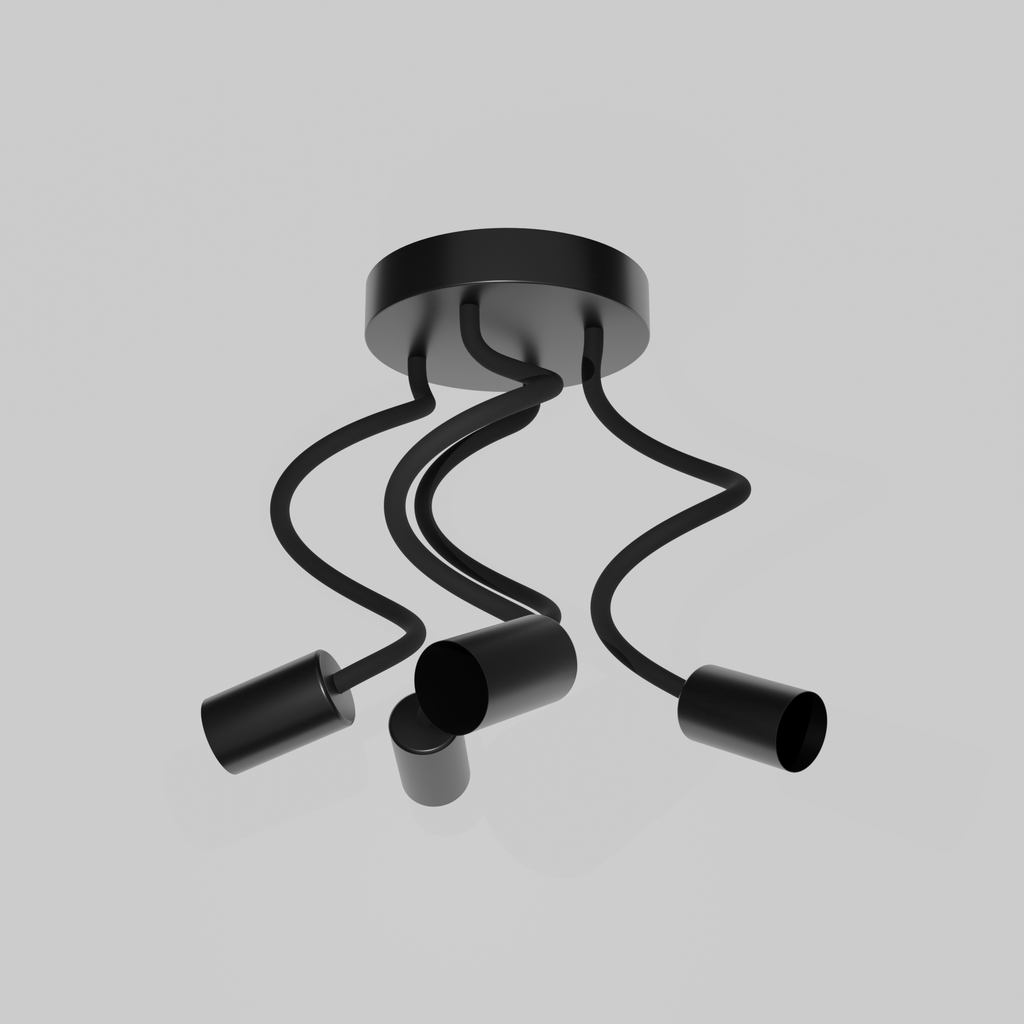 Modern Black Ceiling 4-Way Adjustable LED Light for Home décor~5875