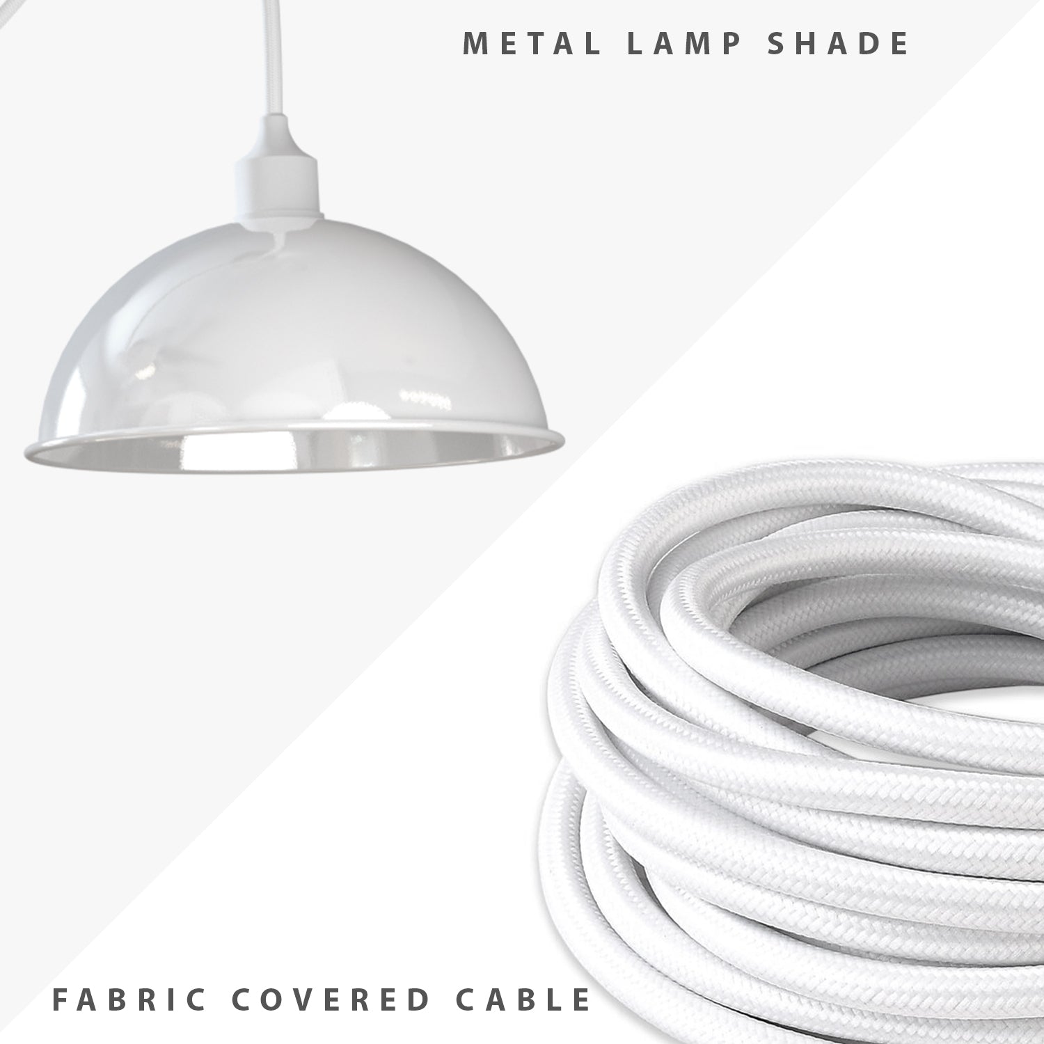 2-Way Vintage Industrial Dome Shade Pendant Light Chandelier, Adjustable Retro Spider