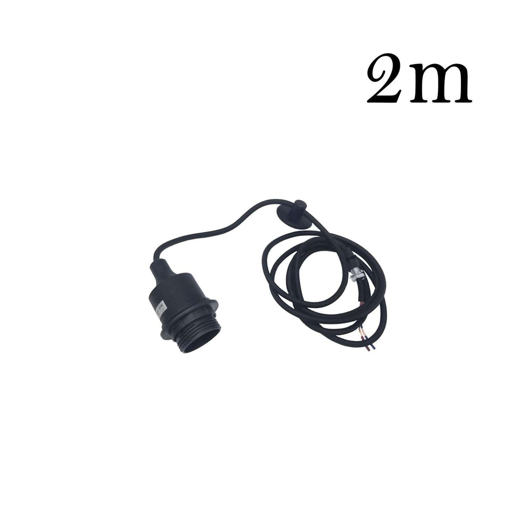 Adjustable E27 Pendant Light Holder Kit, 2M Cable, Multi-Color Design