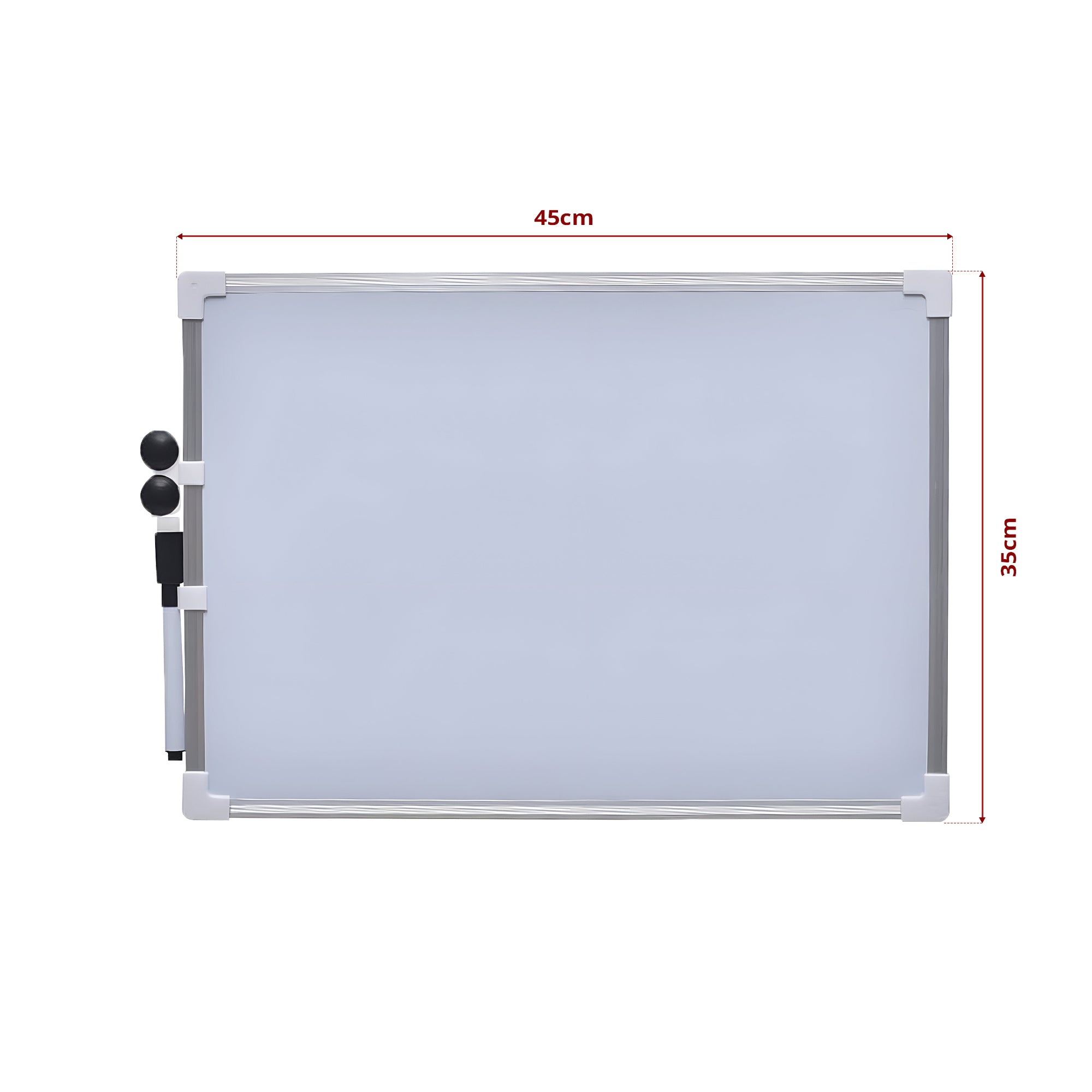 Magnetic Dry Erase White Board for Home Office School, Aluminum Frame
