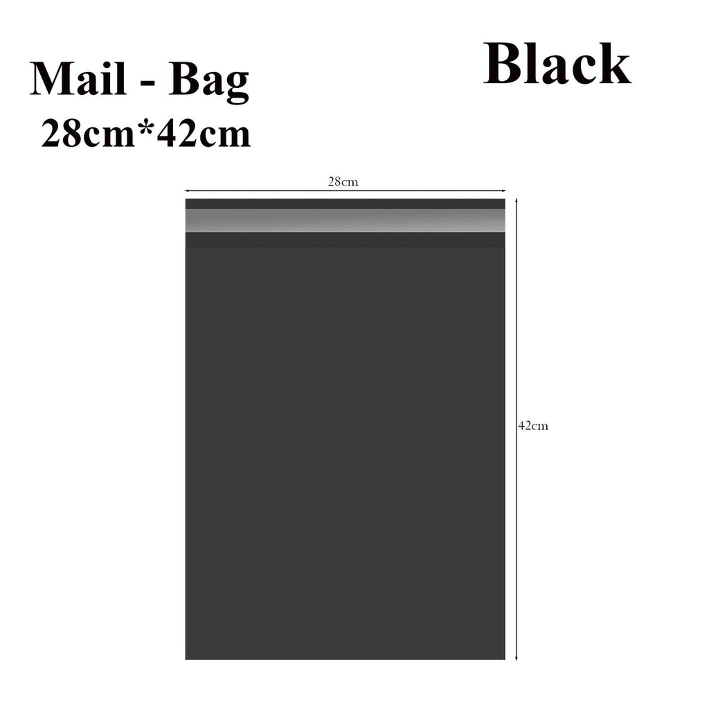 Durable Black Poly Mailer Shipping Bags with Self-Sealing Closure for Secure Packaging