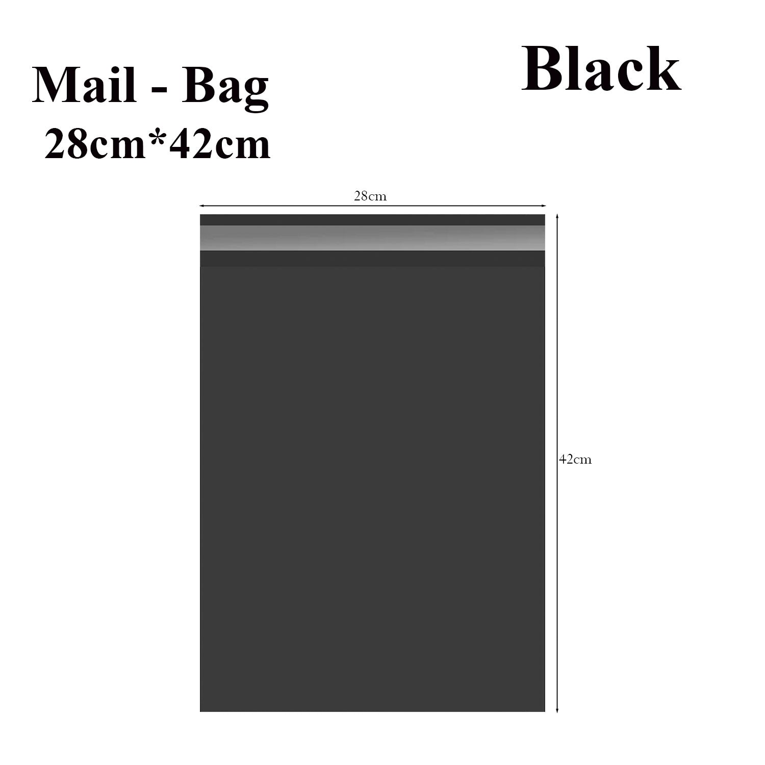 Durable Black Poly Mailer Shipping Bags with Self-Sealing Closure for Secure Packaging