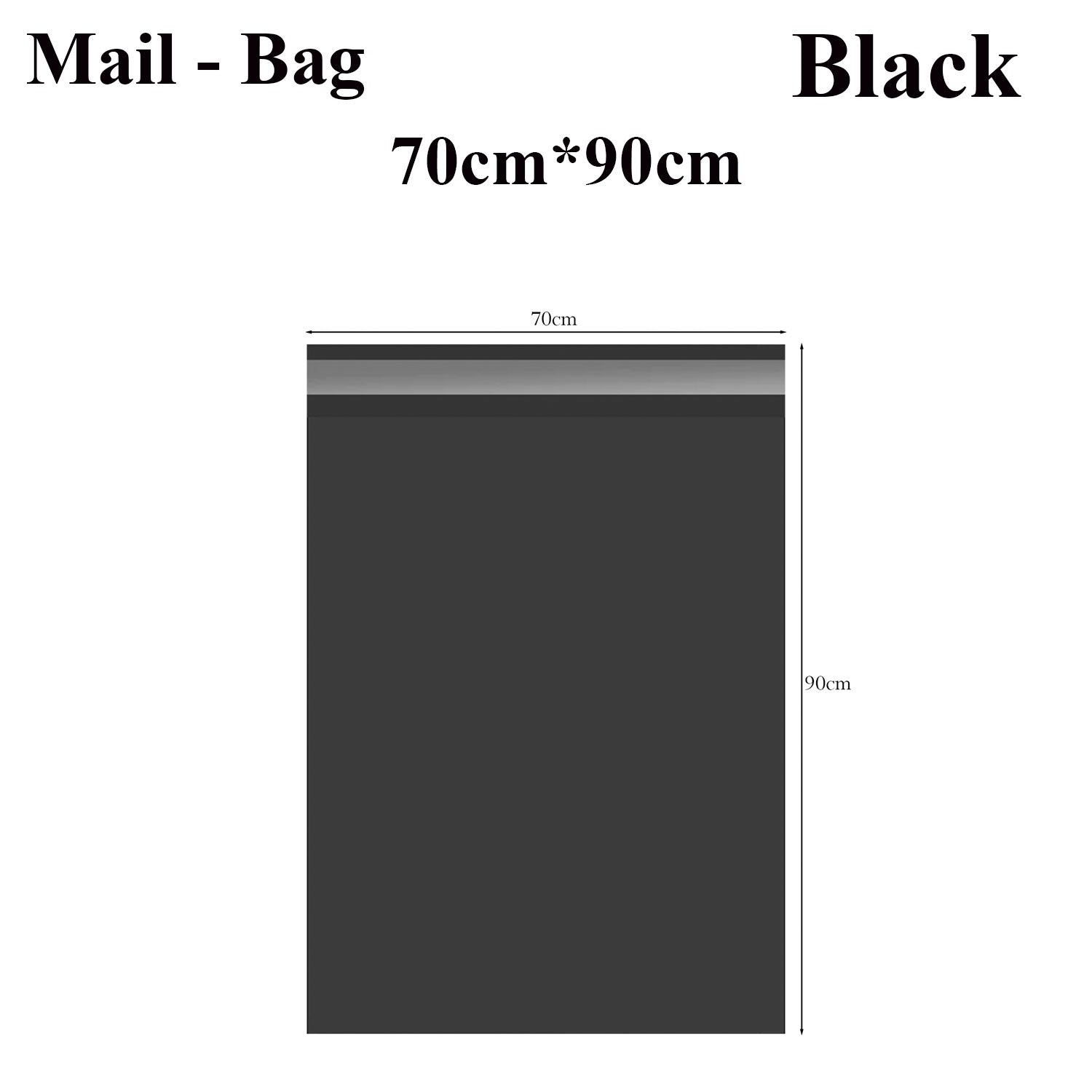 Extra Large Black Compostable Mailing Bags 27.5 x 35.4 Inches