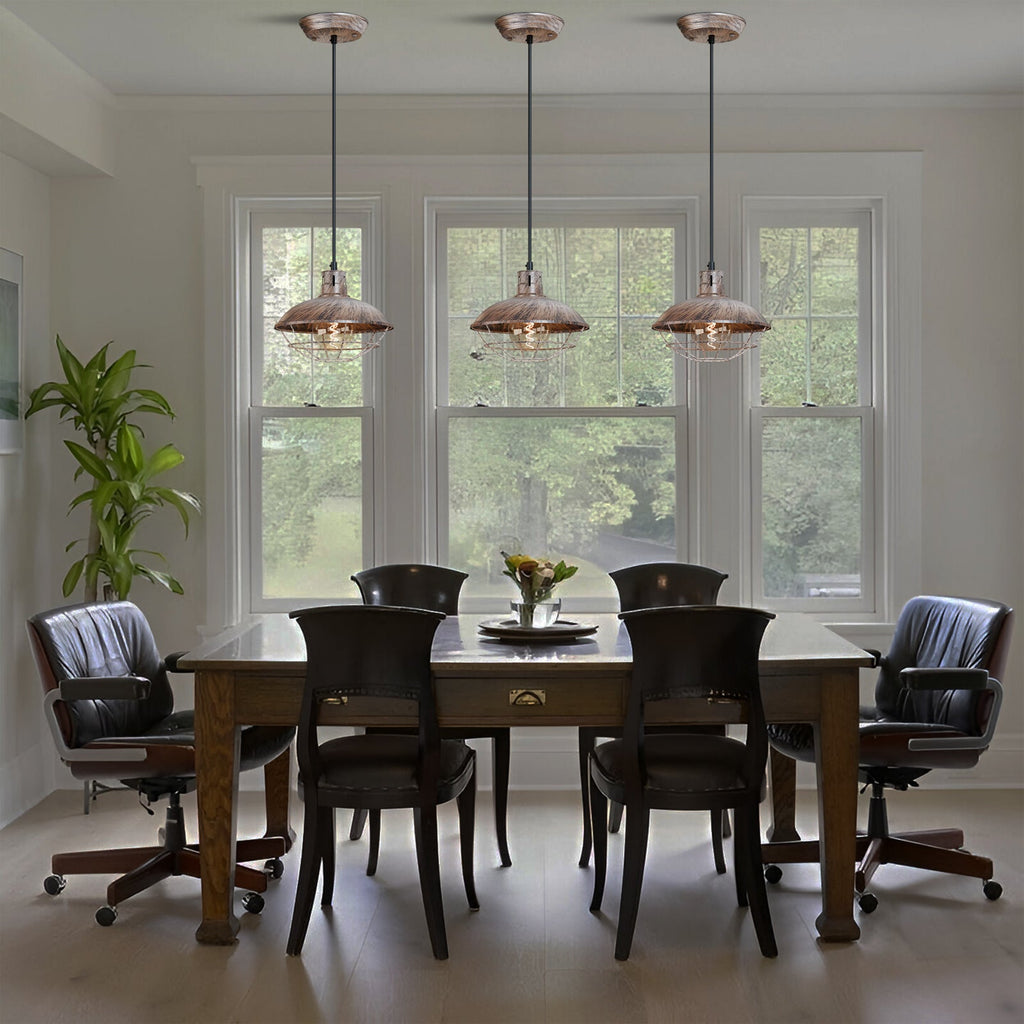Industrial Nautical Fisherman Pendant Light with Cage Shade for Stylish Home Decor