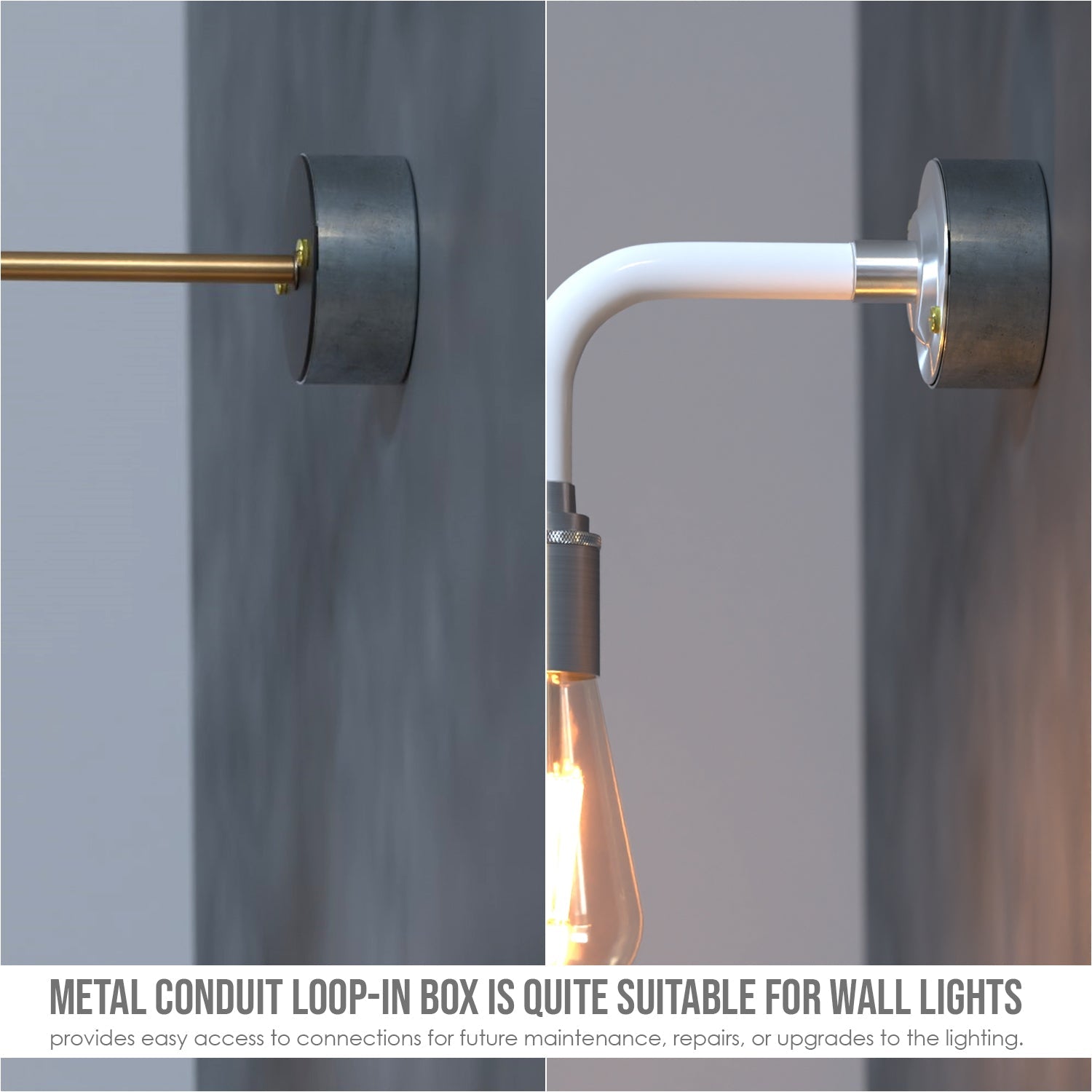 20mm Galvanized Metal Conduit Loop-In Box Terminal for Electrical Wiring