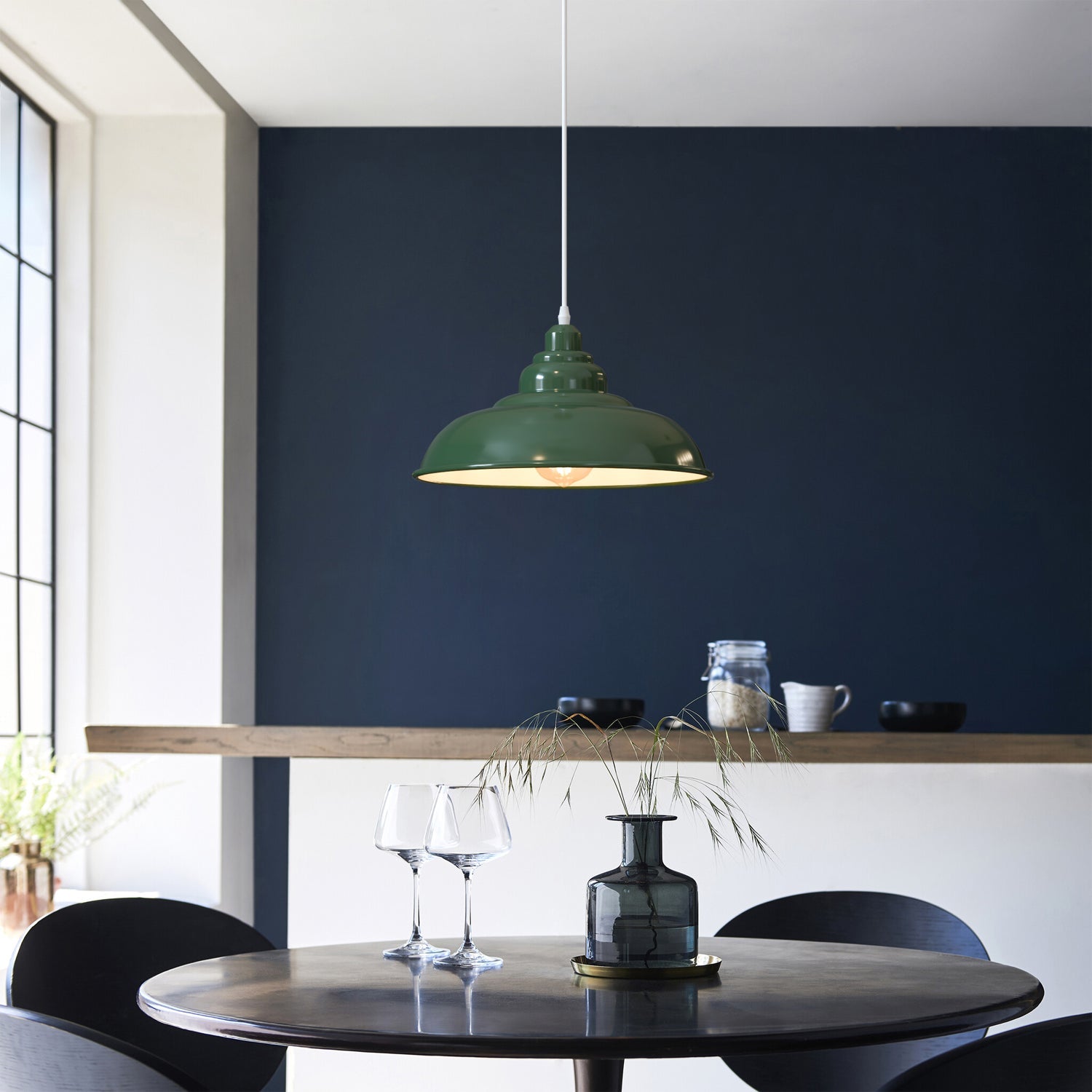 Vintage Retro Metal Shade Pendant Light | E27 ~5854