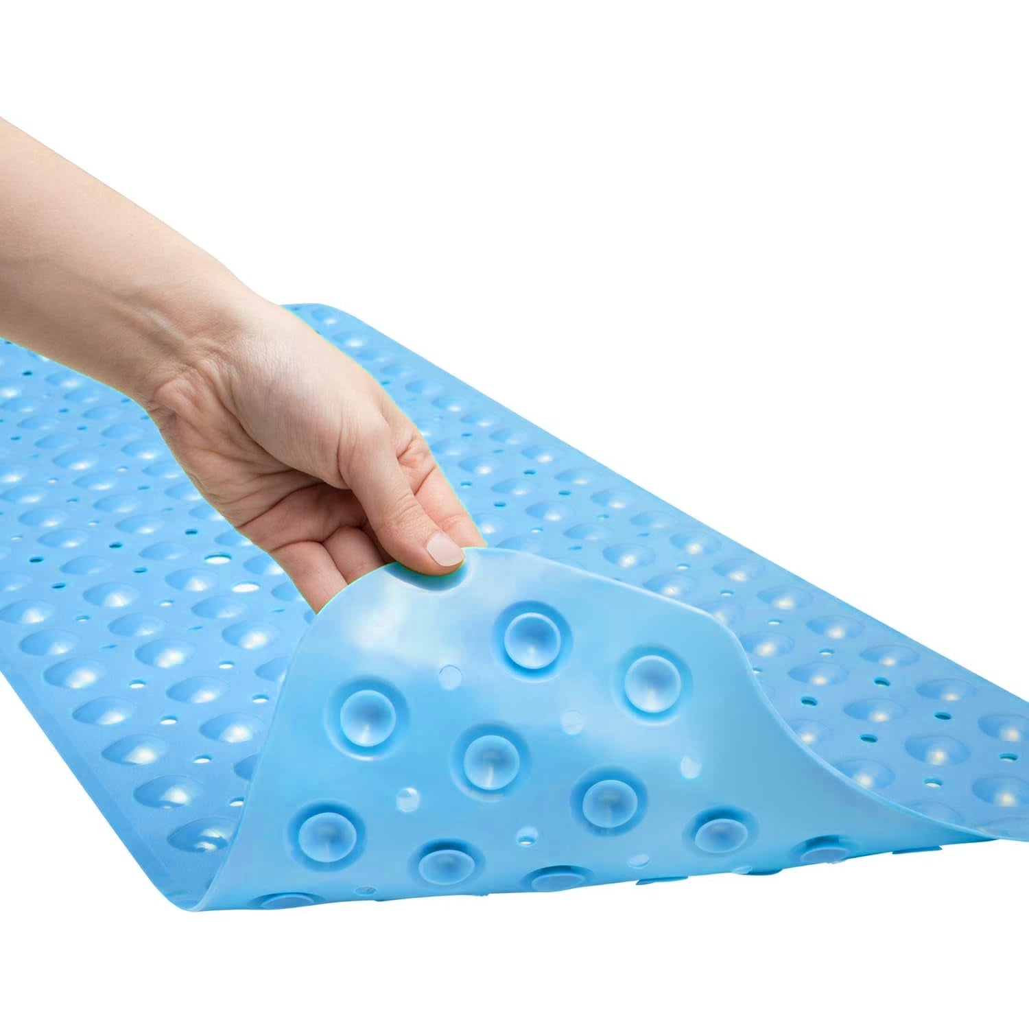 Anti-Bacterial Non Slip Grip and Drain Holes Soft Shower Mat~6103