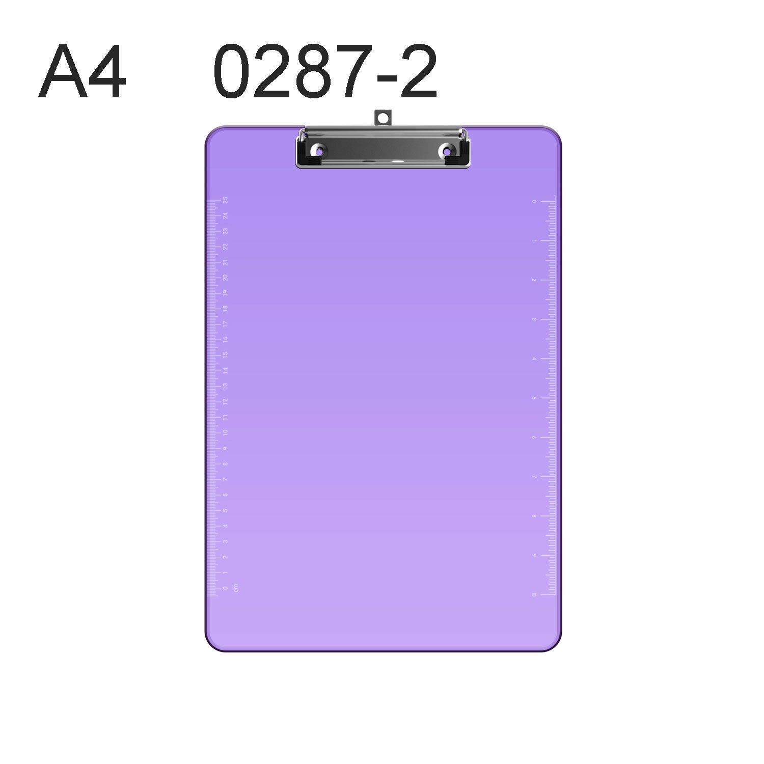 Durable Assorted Clear Plastic A4 Clipboards 3 Pack with Low Profile Metal Clip