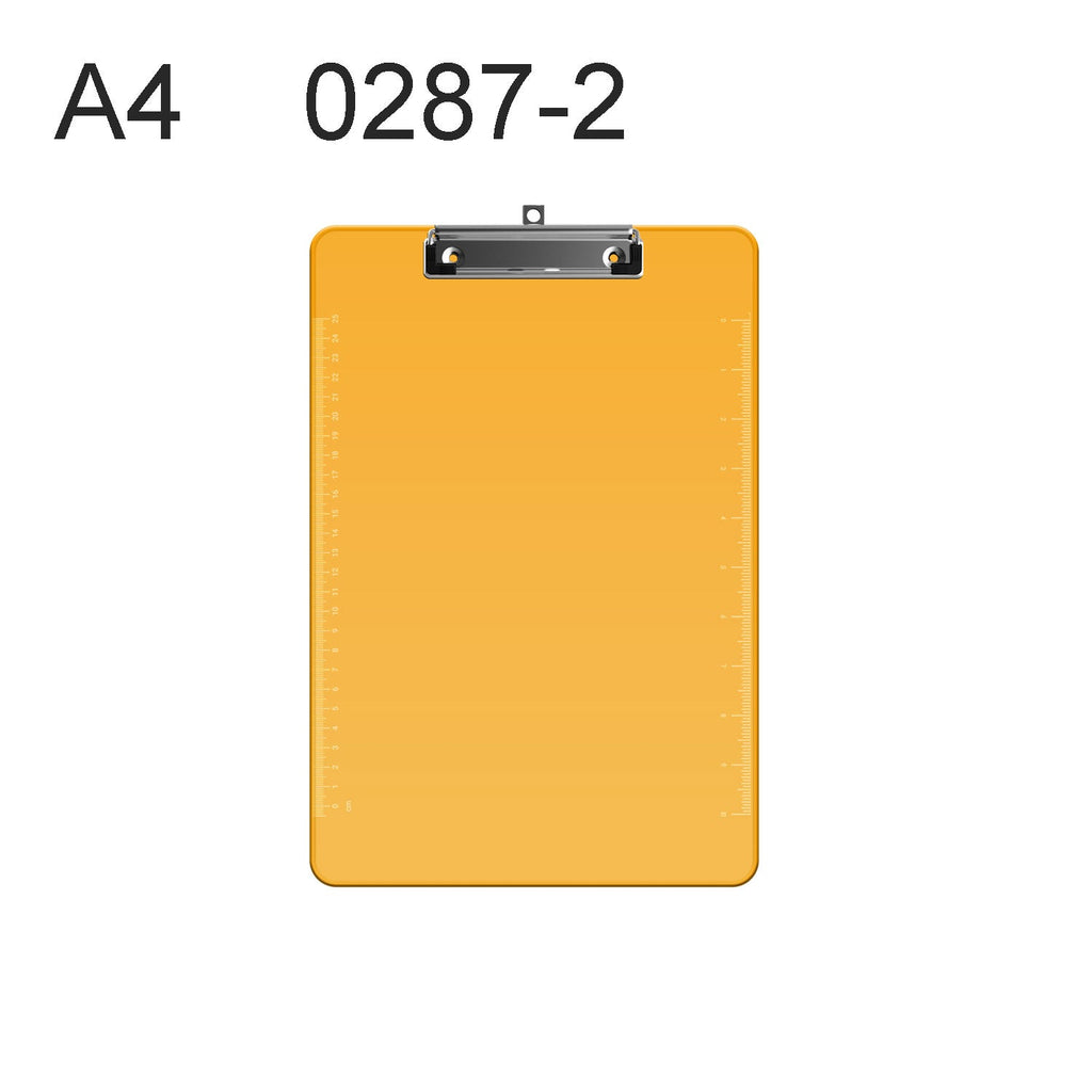 Clear Plastic A4 Writing Clipboards, 3-Pack with Sturdy Metal Clip
