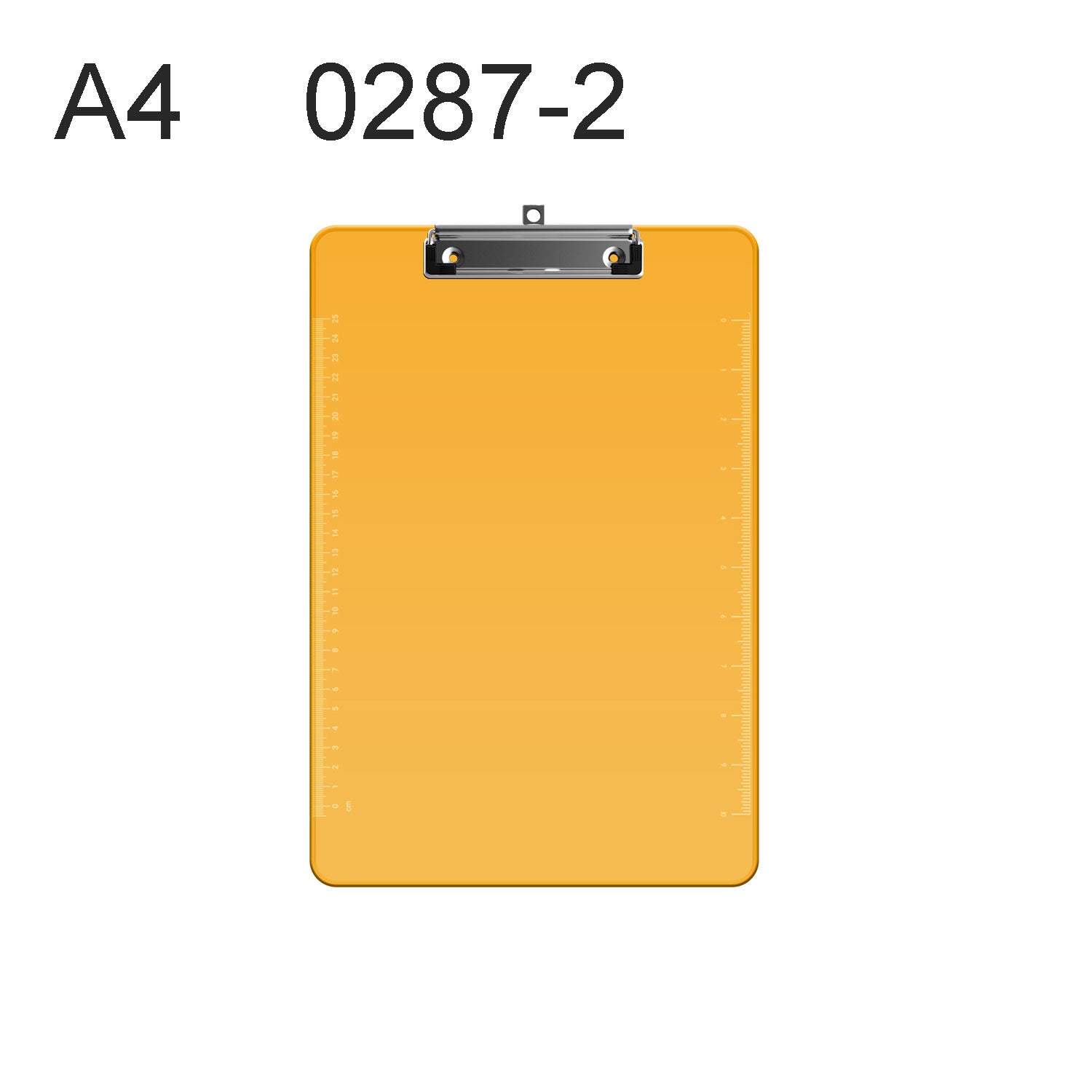 Durable Assorted Clear Plastic A4 Clipboards 3 Pack with Low Profile Metal Clip