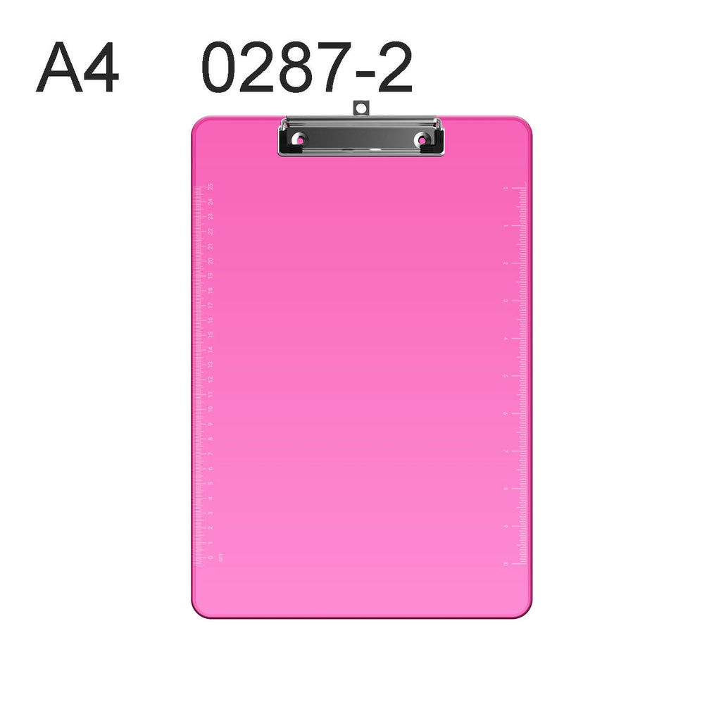 Clear Plastic A4 Writing Clipboards, 3-Pack with Sturdy Metal Clip