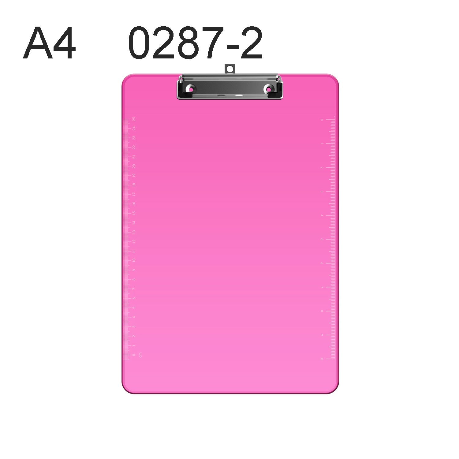 Clear Plastic A4 Writing Clipboards, 3-Pack with Sturdy Metal Clip