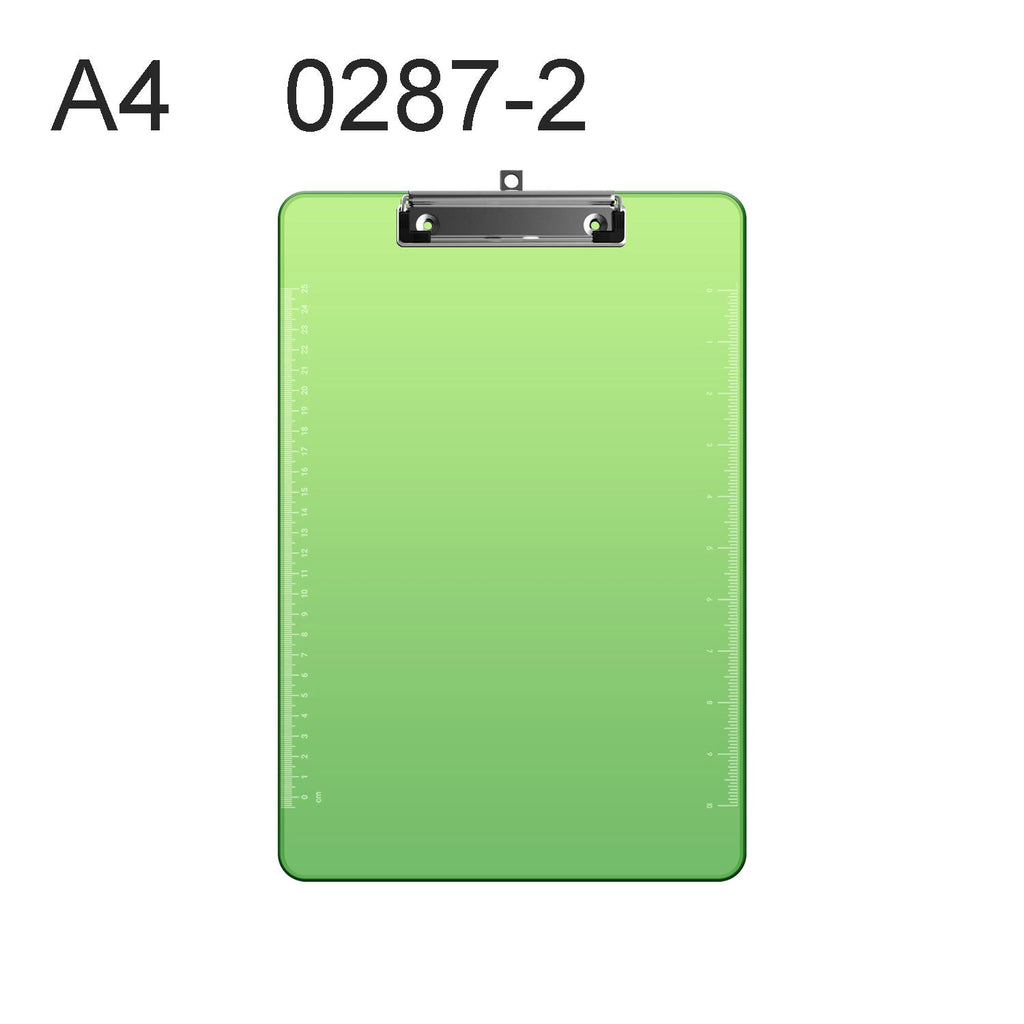 Clear Plastic A4 Writing Clipboards, 3-Pack with Sturdy Metal Clip