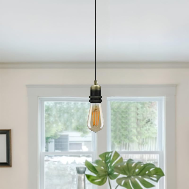 Industrial E27 Edison Screw Metal Cord Grip Bulb Holder Lamp Socket