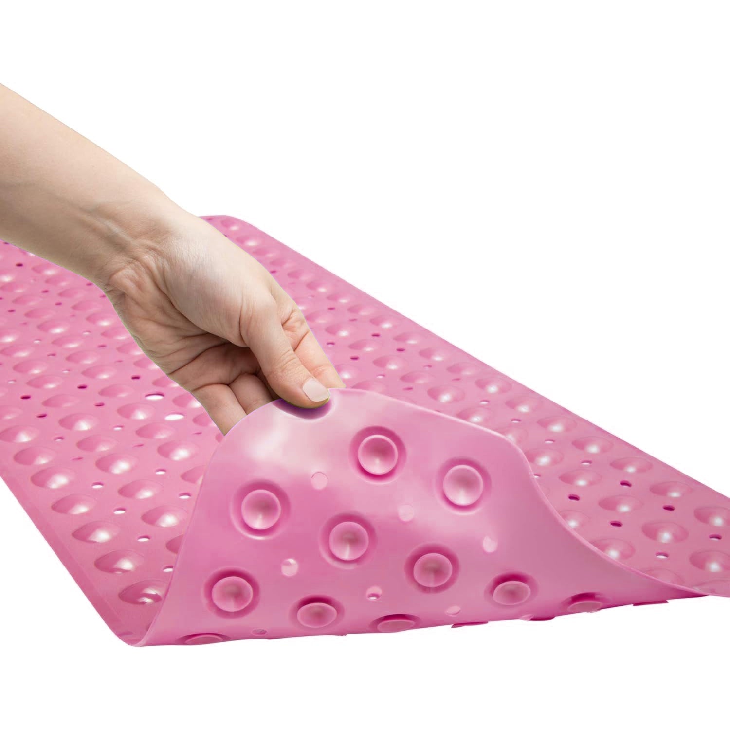 Anti-Bacterial Non Slip Grip and Drain Holes Soft Shower Mat~6103