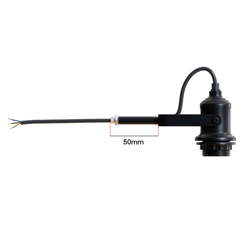 180° Rotatable Vintage Industrial Wall Sconce Fixture Black Metal Socket Lamp~6129