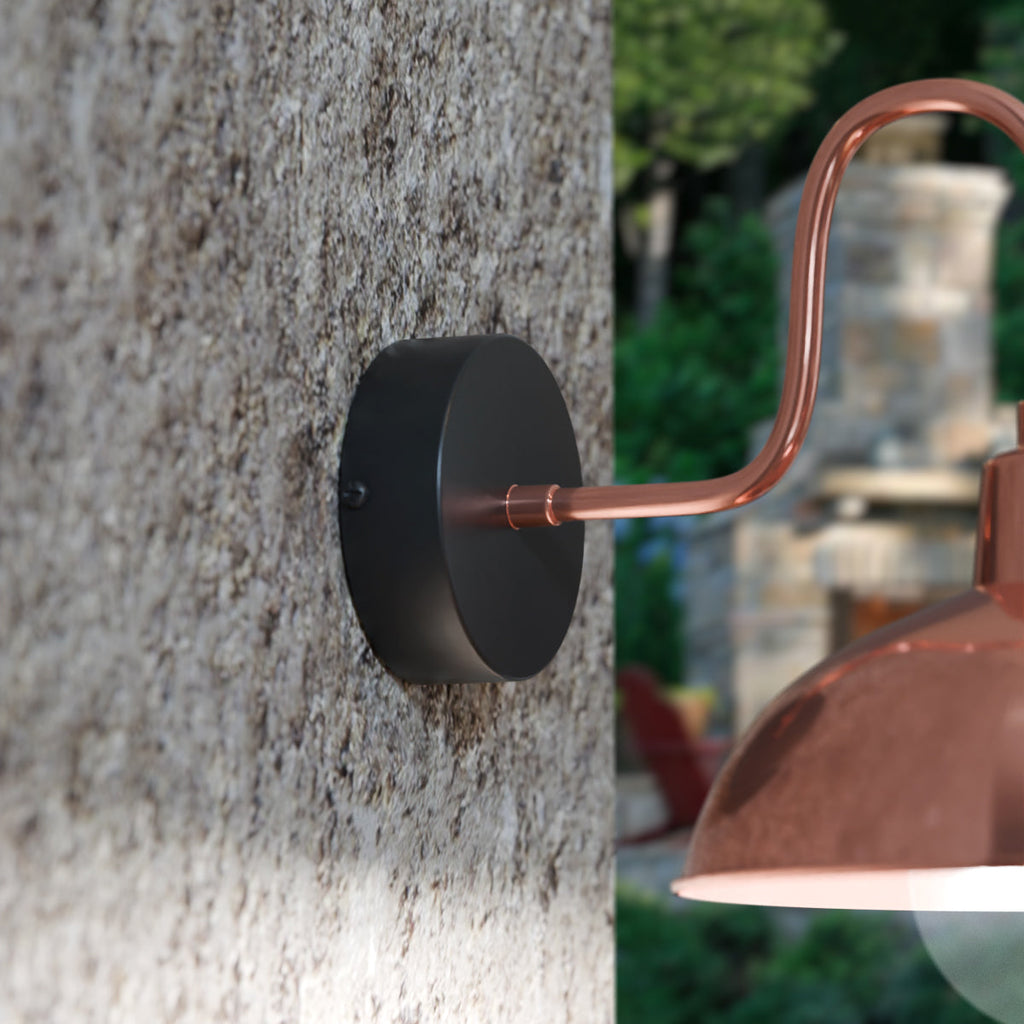 80mm Metal Rainproof Single Outlet Ceiling Rose for Outdoor Use