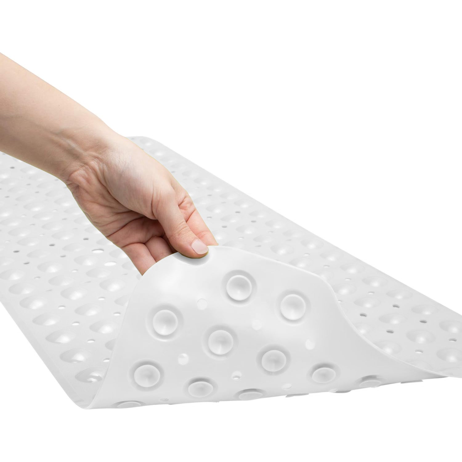 Anti-Bacterial Non Slip Grip and Drain Holes Soft Shower Mat~6103