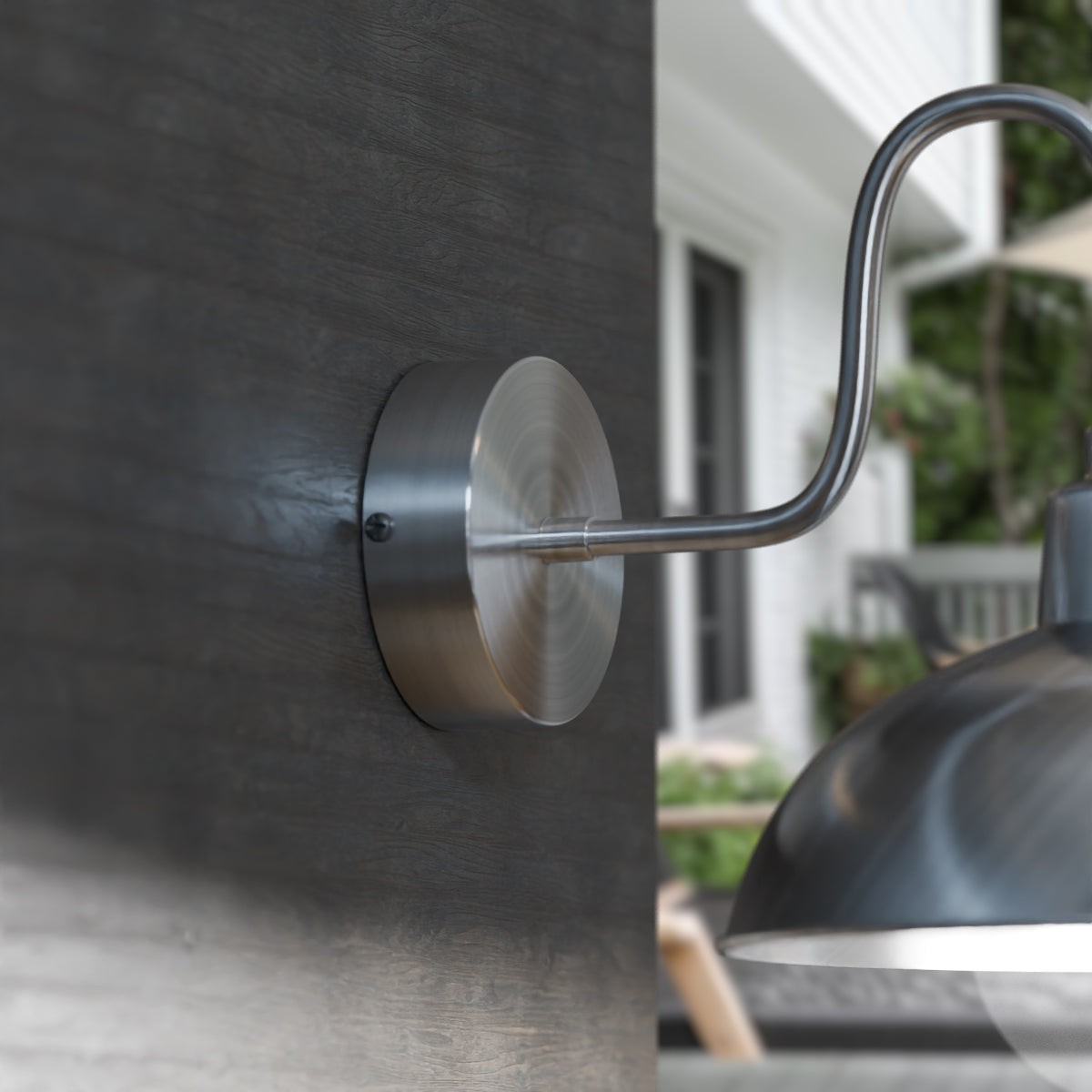 80mm Metal Rainproof Single Outlet Ceiling Rose for Outdoor Use