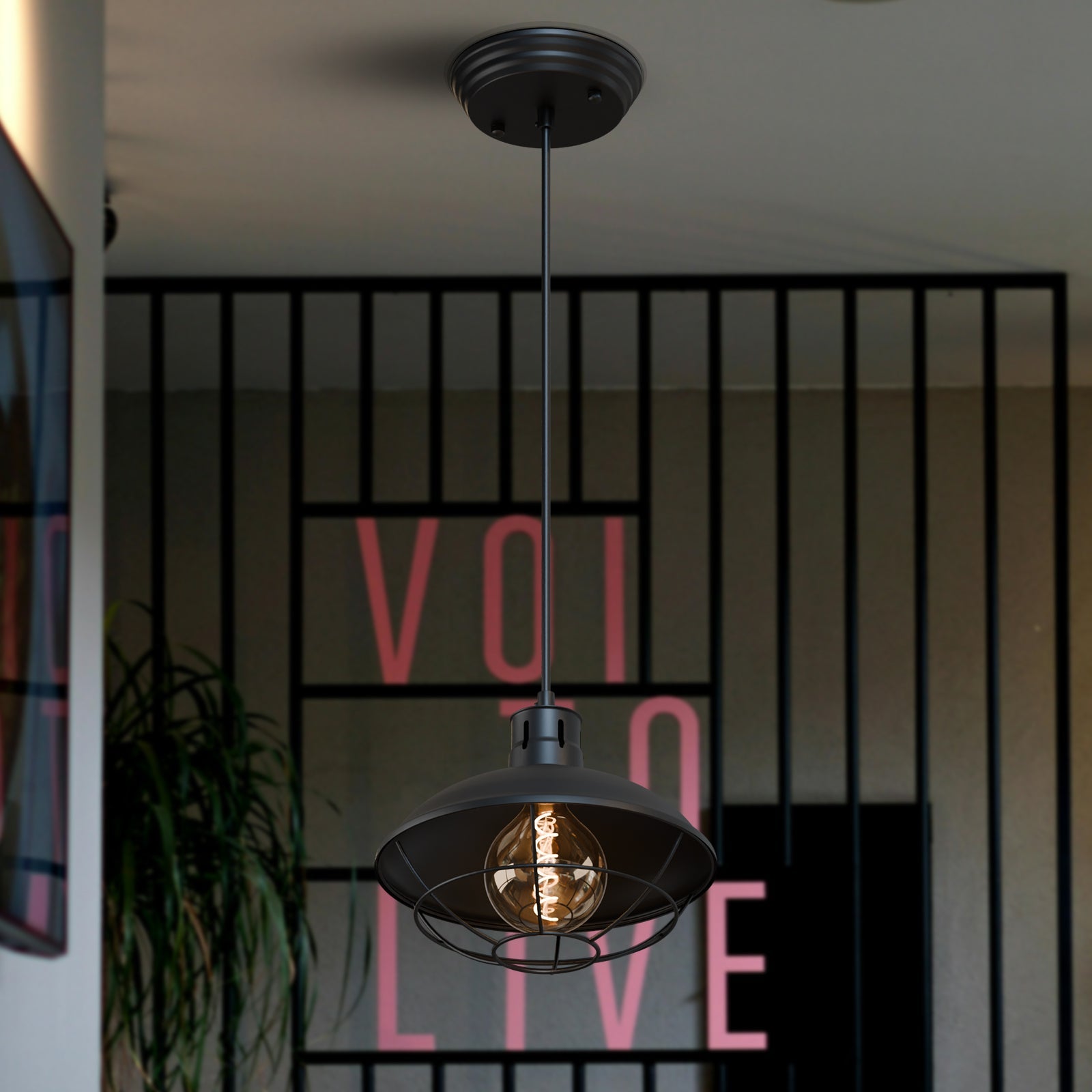 Industrial Nautical Fisherman Pendant Light with Cage Shade for Stylish Home Decor