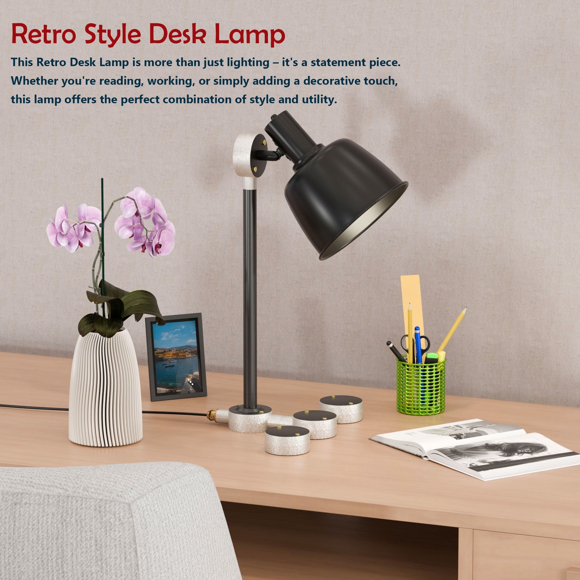 Conduit Pipe Desk Lamp Kit with Dimmer Switch Steampunk Light ~ 5675