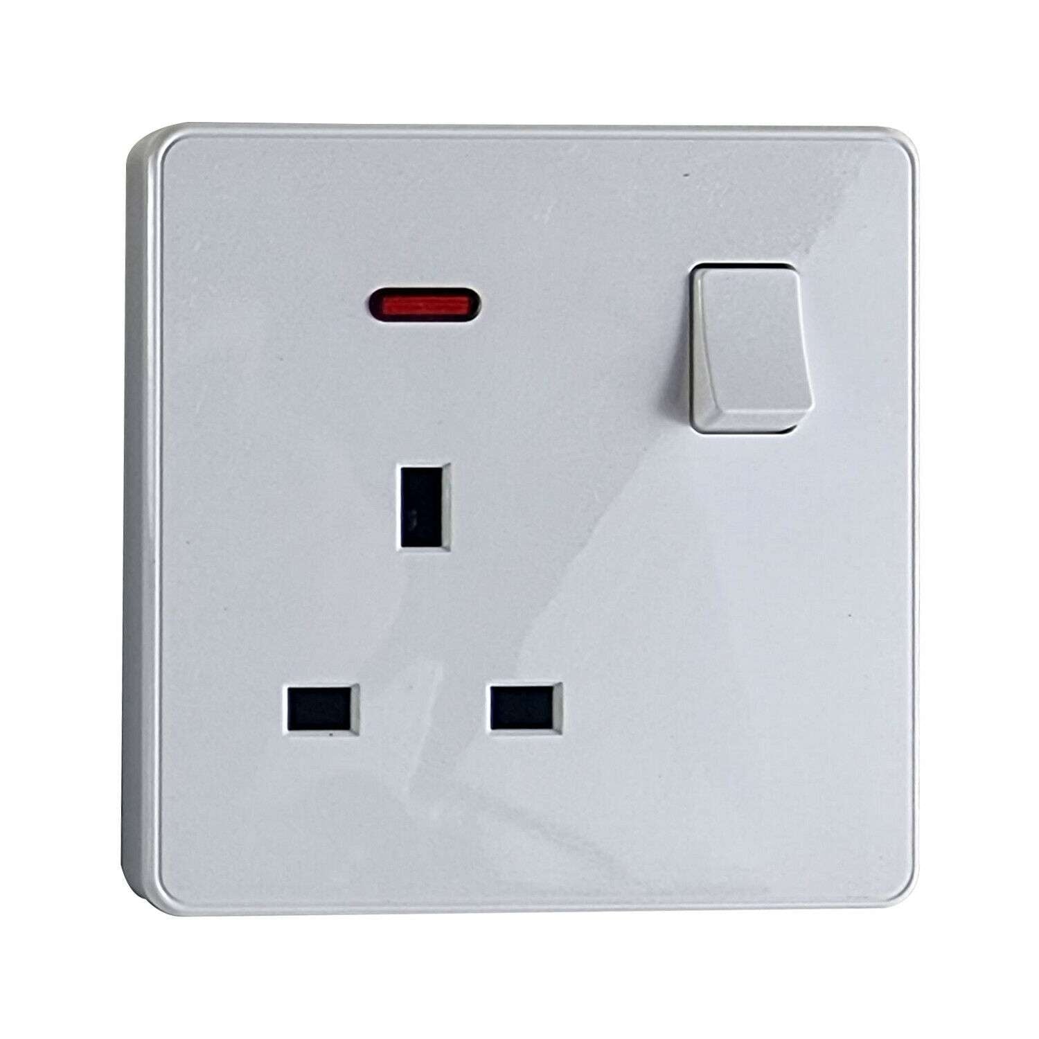 13Amp Single & Double wall plug socket with ON/OFF Switch LED Indicator~5783