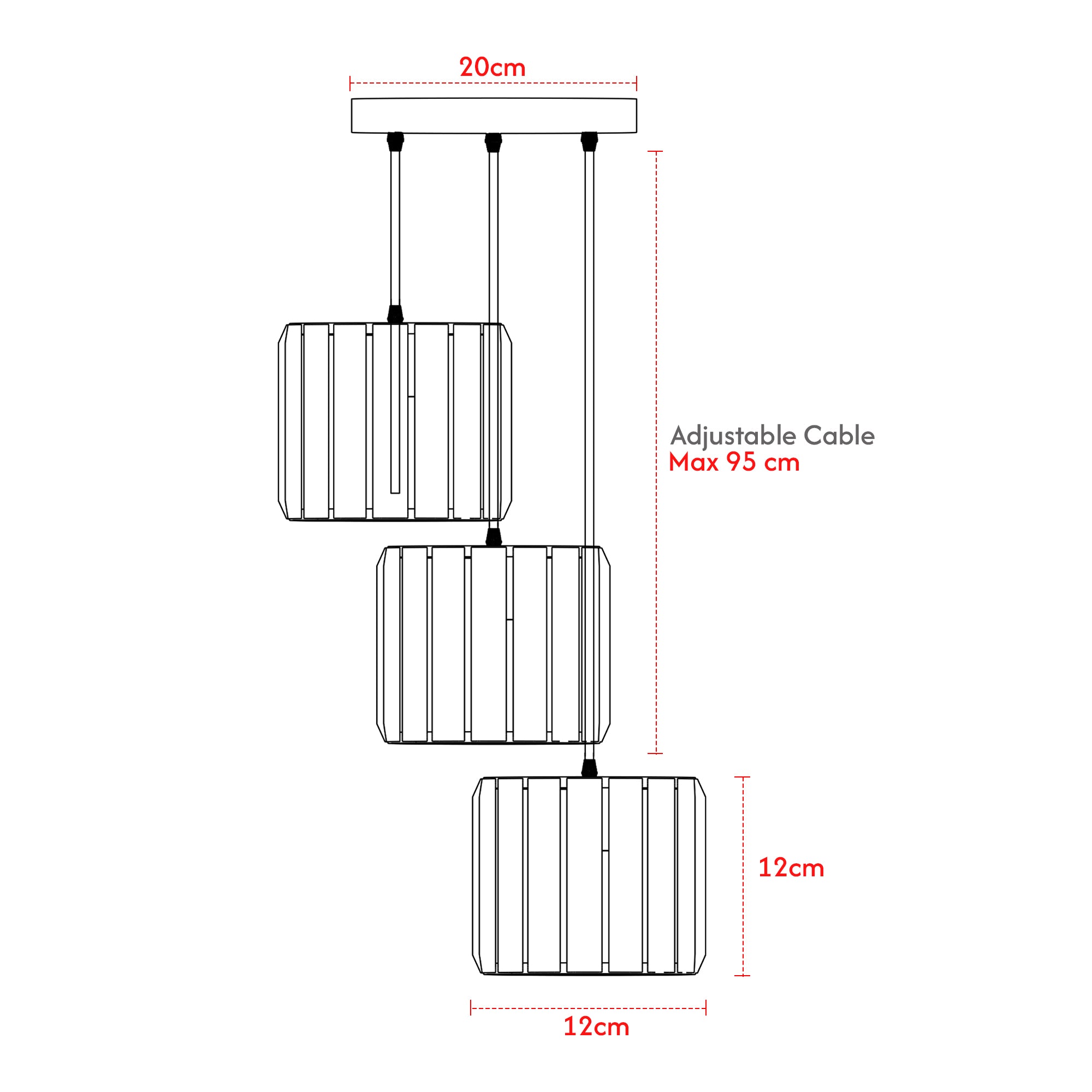 Modern Crystal 3 Head Pendant Light Indoor Entrance Dining Room ~6131