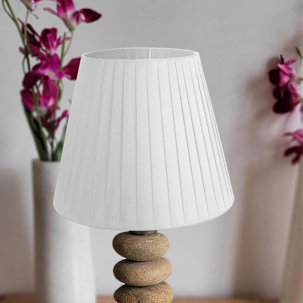 Modern Fabric Coolie Table Lampshade - Stylish Easy-Fit Light Shade