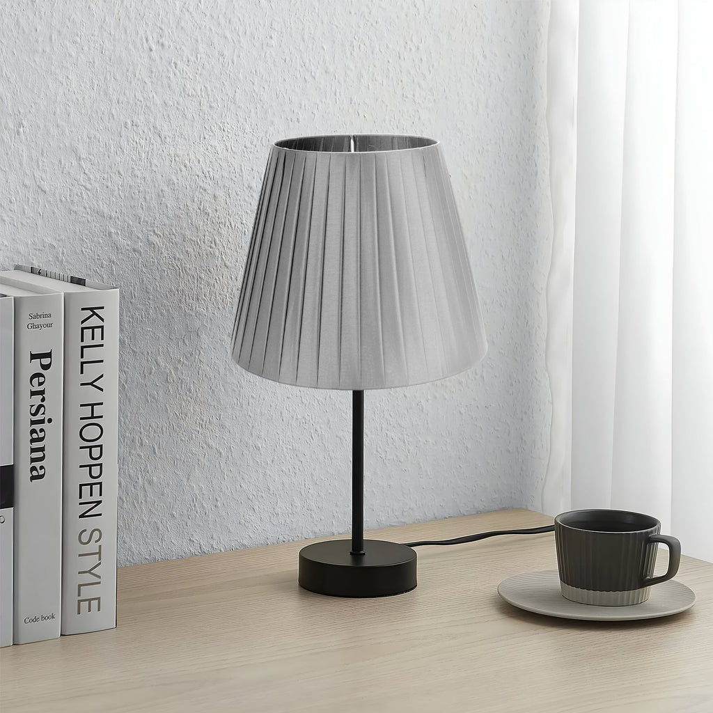Modern Fabric Coolie Table Lampshade - Stylish Easy-Fit Light Shade