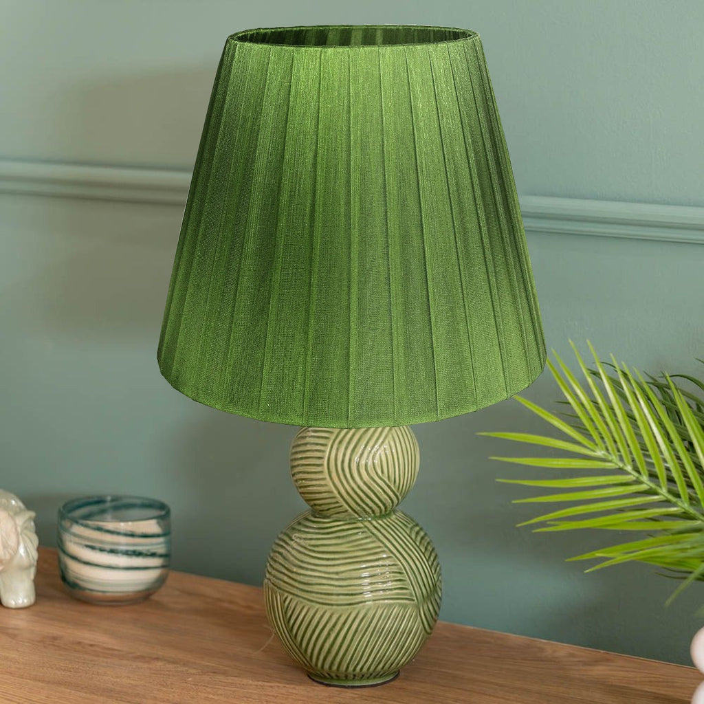 Modern Fabric Coolie Table Lampshade - Stylish Easy-Fit Light Shade