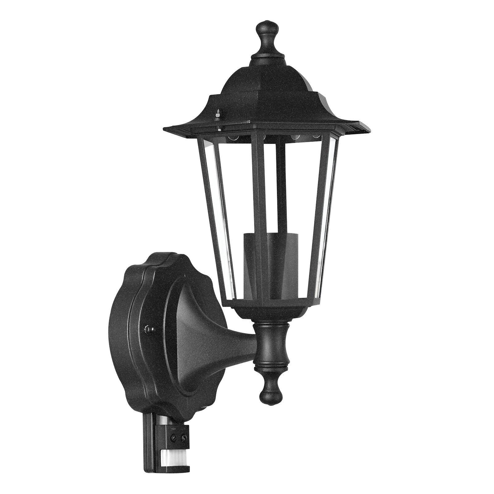 Outdoor Six-Sided Wall Lantern PIR Motion Sensor IP44 Weatherproof Security Light