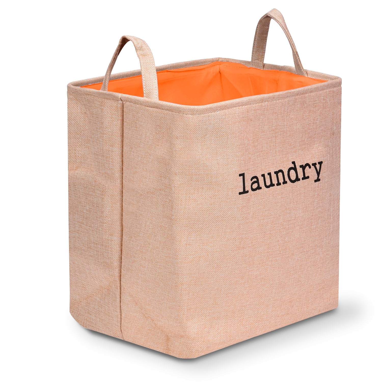 Freestanding Jute Laundry Hamper Bag | Waterproof Folding Clothes Storage