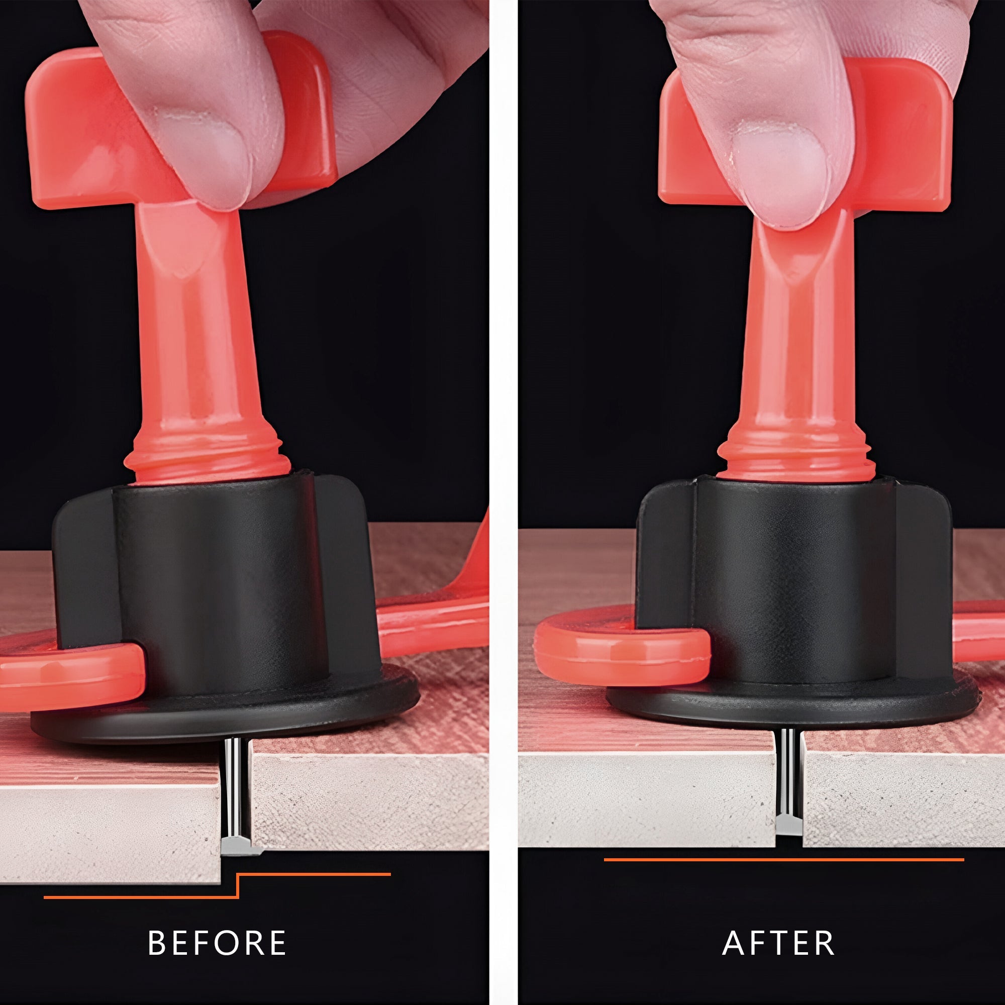 Durable Reusable T-Shape Tile Leveling System Kit for Flawless Floor & Wall Installation