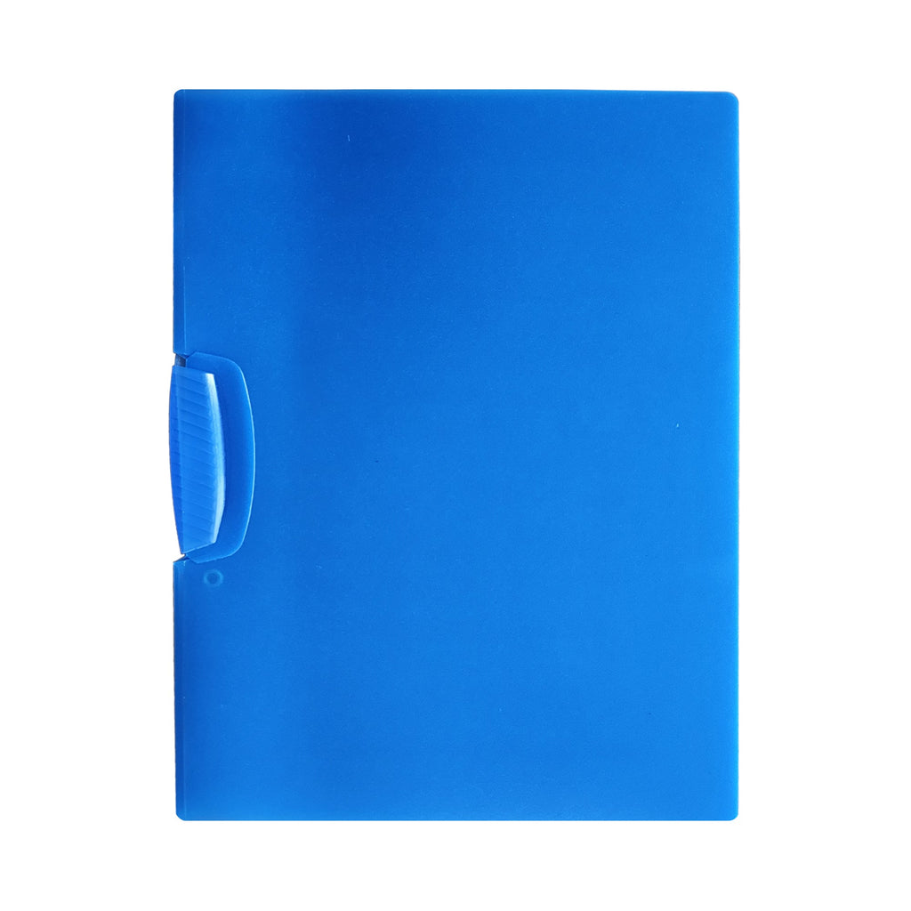 4-Pack A4 Plastic Report Covers with Front Swing Clip Document Folders