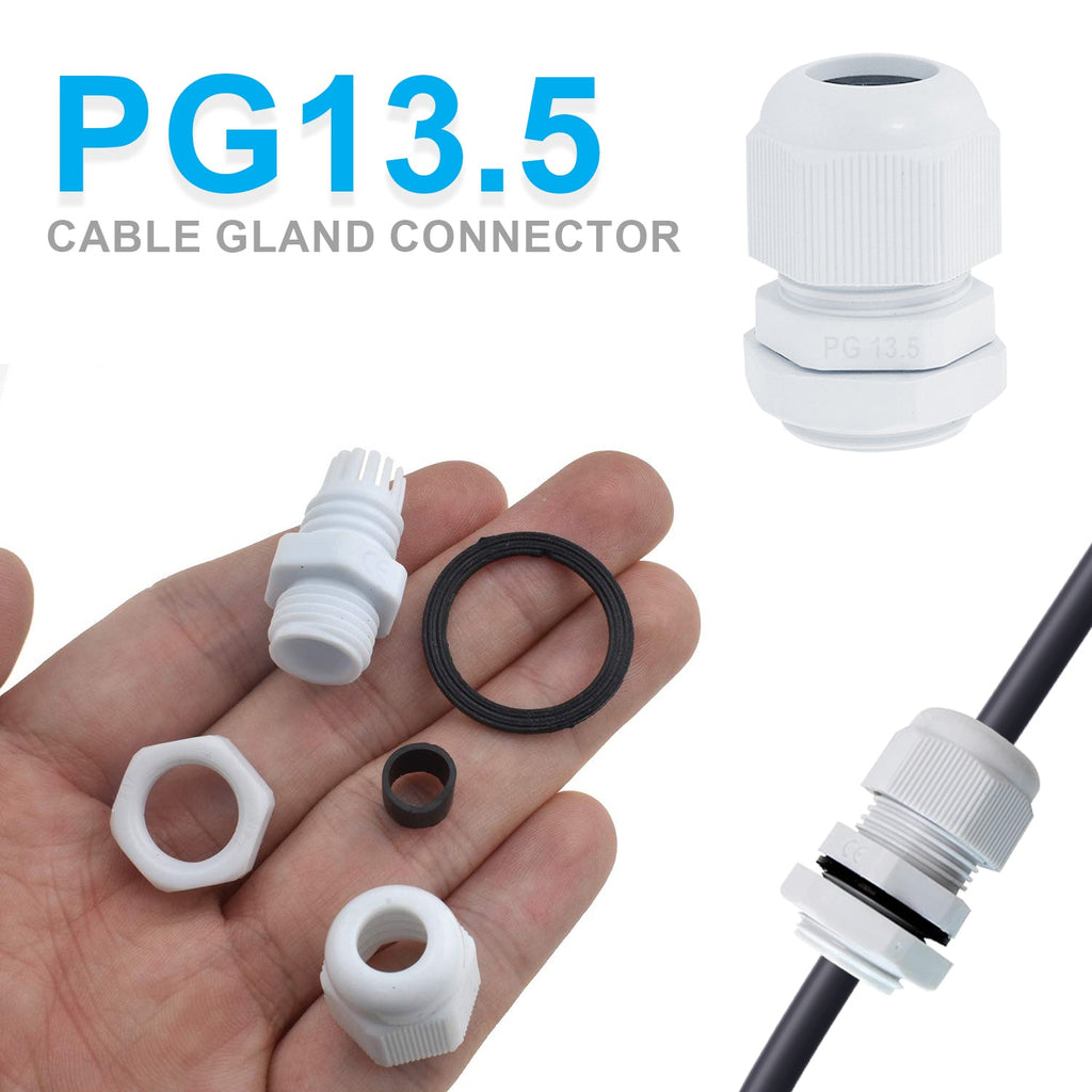 Durable IP68 Waterproof Nylon Plastic Gland Wire Cable Connector for Outdoor Electrical Wiring