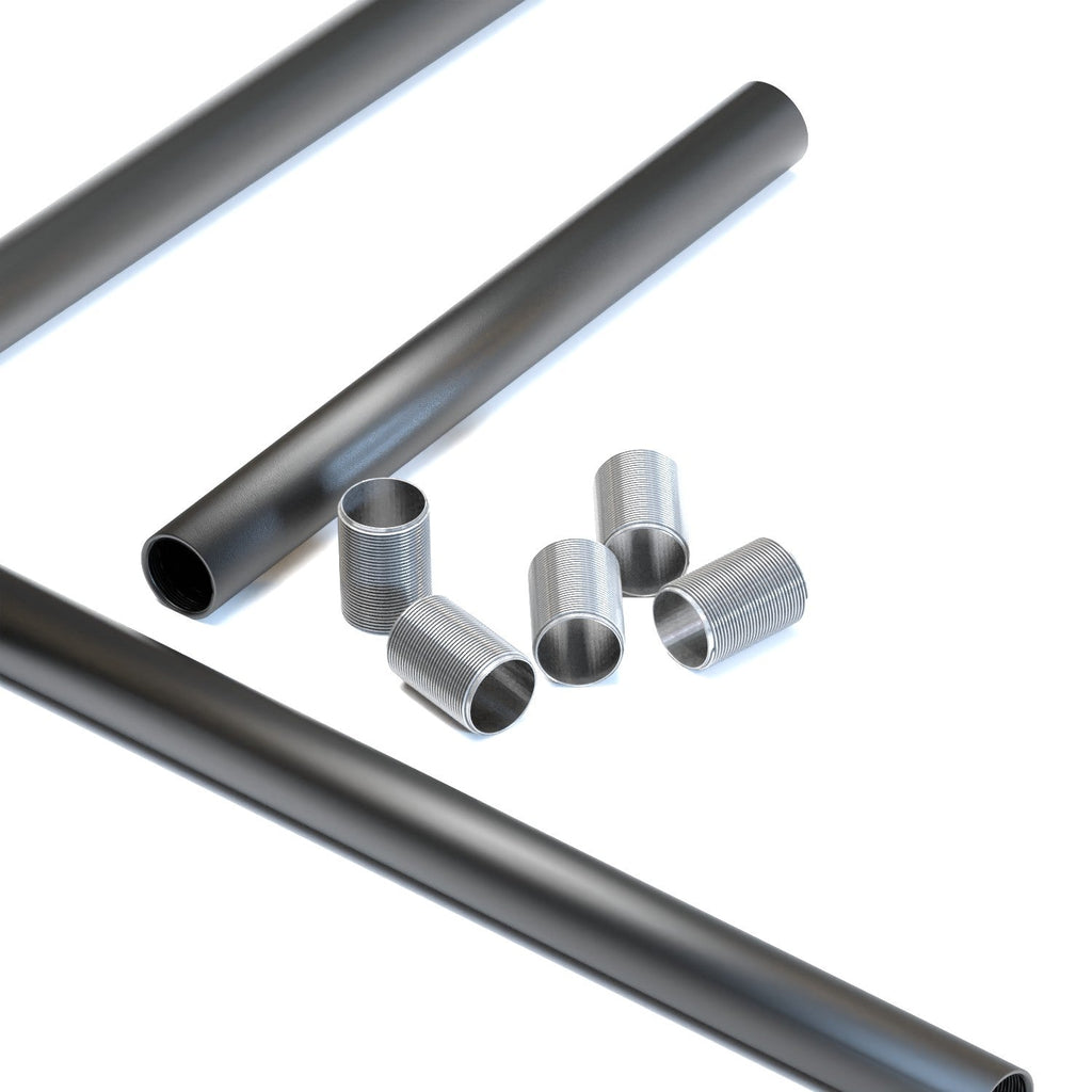 M20 20mm Galvanized Steel Conduit Nipple Connector Threaded Fitting for Lighting