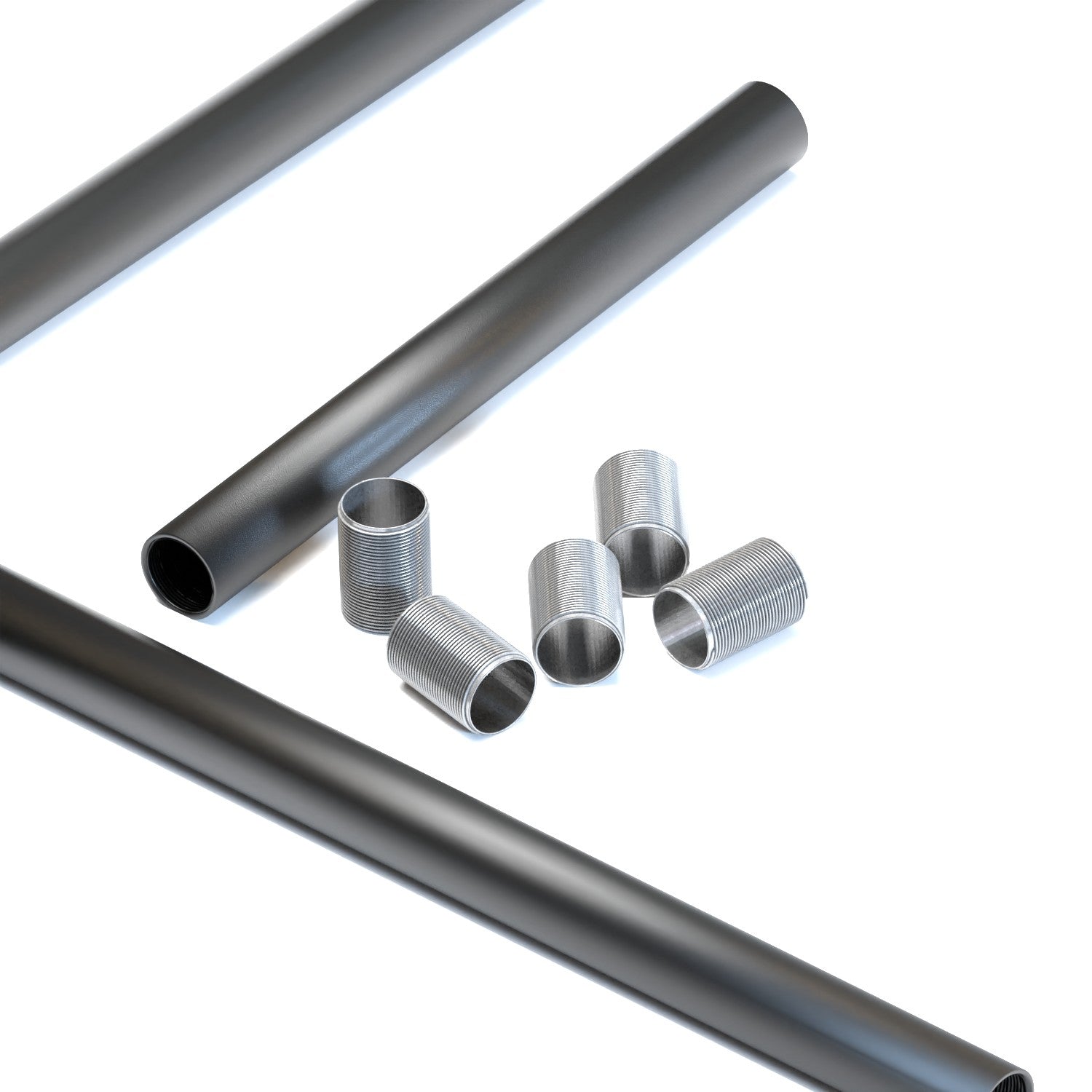 M20 20mm Galvanized Steel Conduit Nipple Connector Threaded Fitting for Lighting