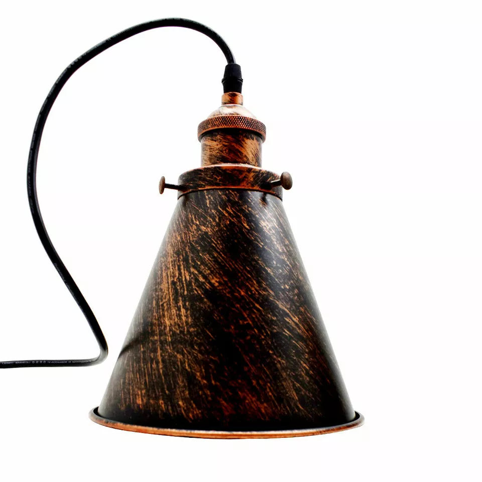 Vintage Industrial Metal Single Head E27 Hanging Pendant Light Fixture