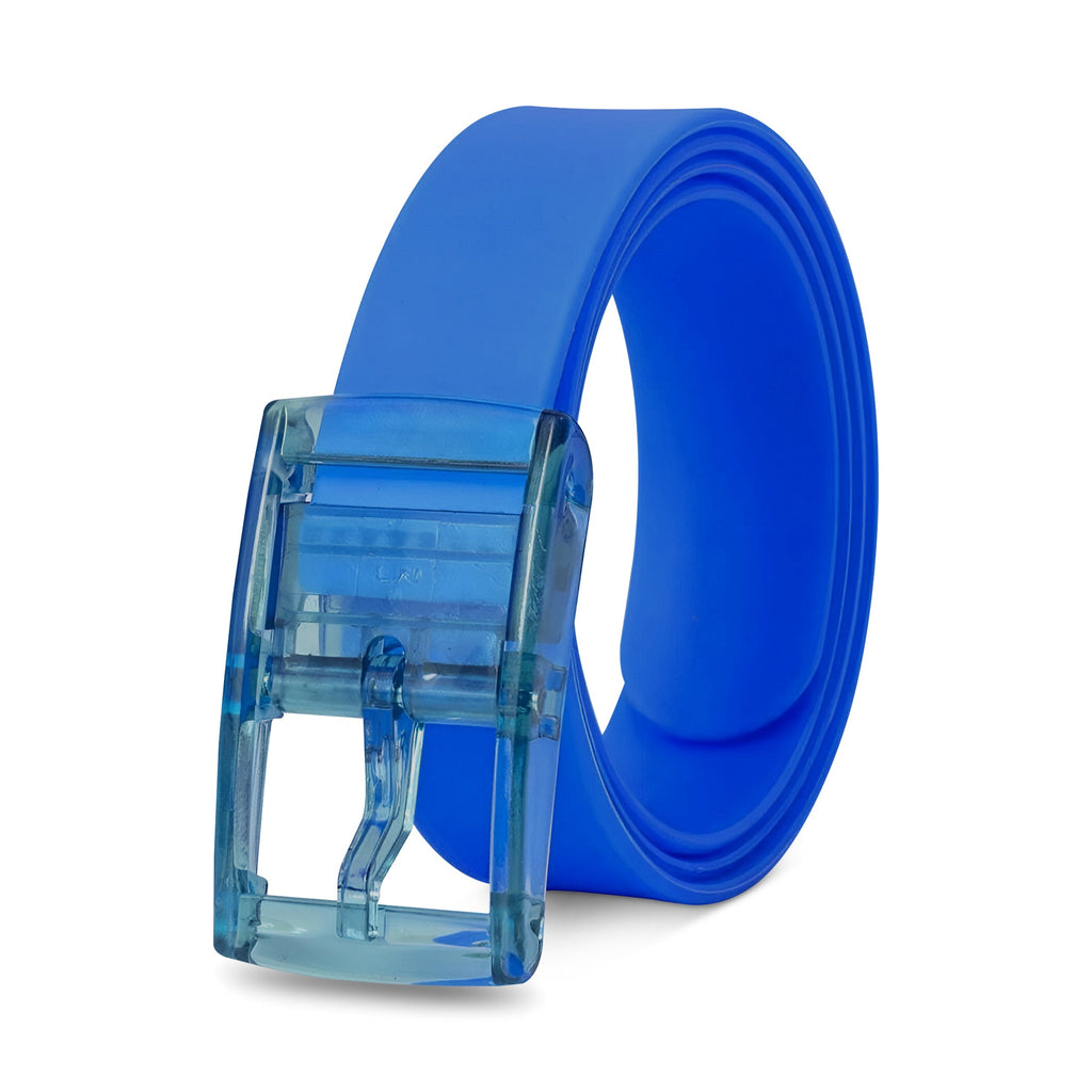 Vibrant Silicone Unisex Belt with Adjustable Pin Buckle for Everyday Style