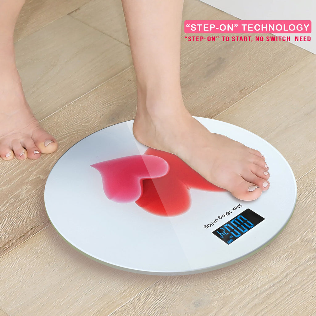 High-Precision Digital Bathroom Scale for Weight Loss, Stylish Design, 180kg Max