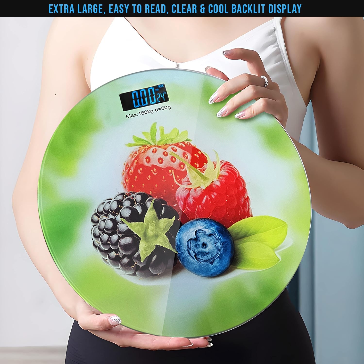 High-Precision Digital Bathroom Scale for Weight Loss, Stylish Design, 180kg Max