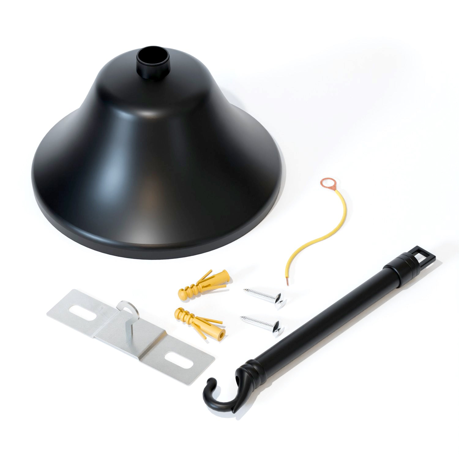 100mm Metal Ceiling Rose Hook for Pendant Lights & Chandeliers - Easy Mount