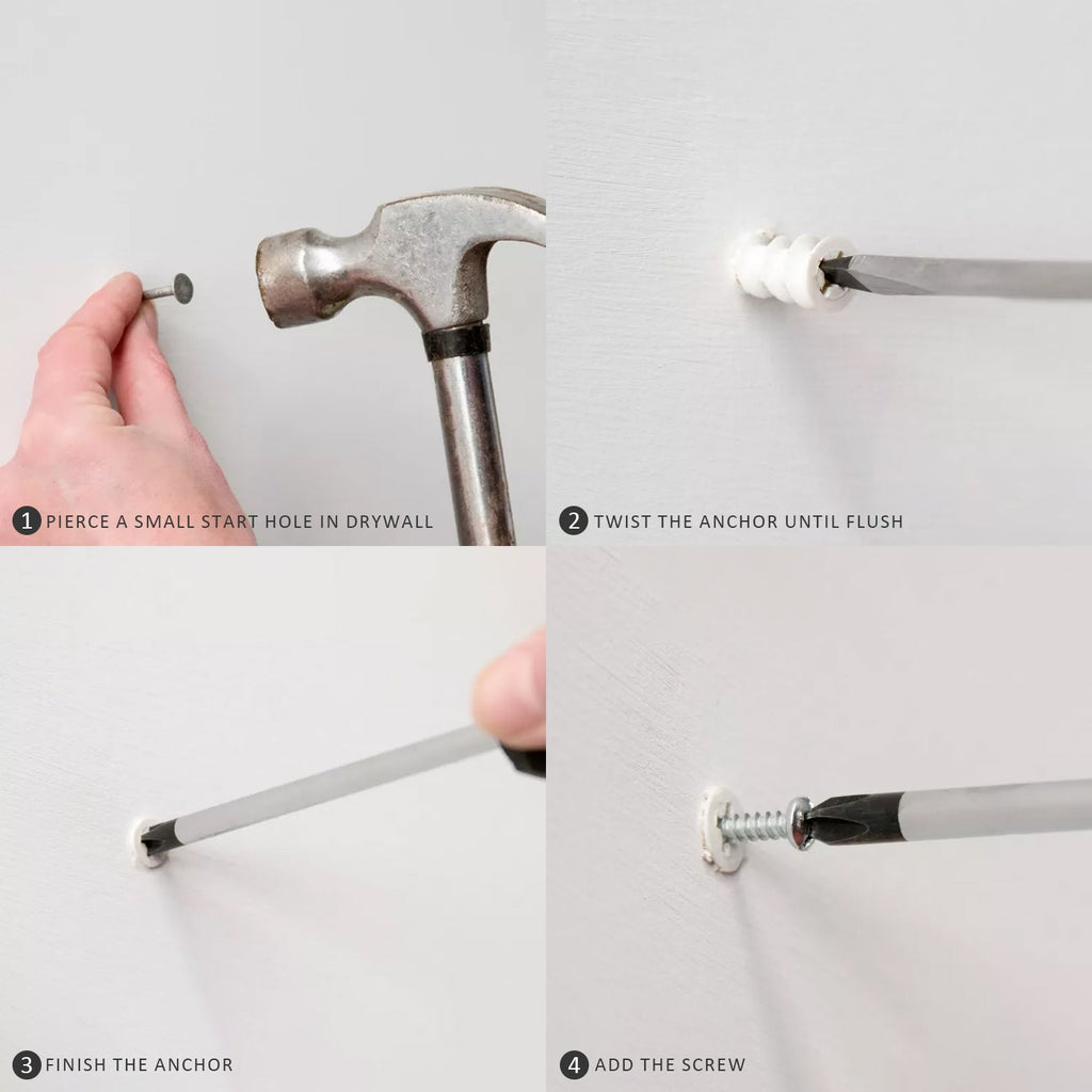 White Self-Drilling Gypsum Board Screws – Fast Drywall Plasterboard Fixings Kit