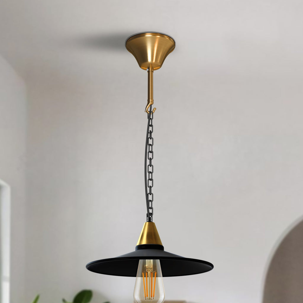 100mm Metal Ceiling Rose Hook for Pendant Lights & Chandeliers - Easy Mount