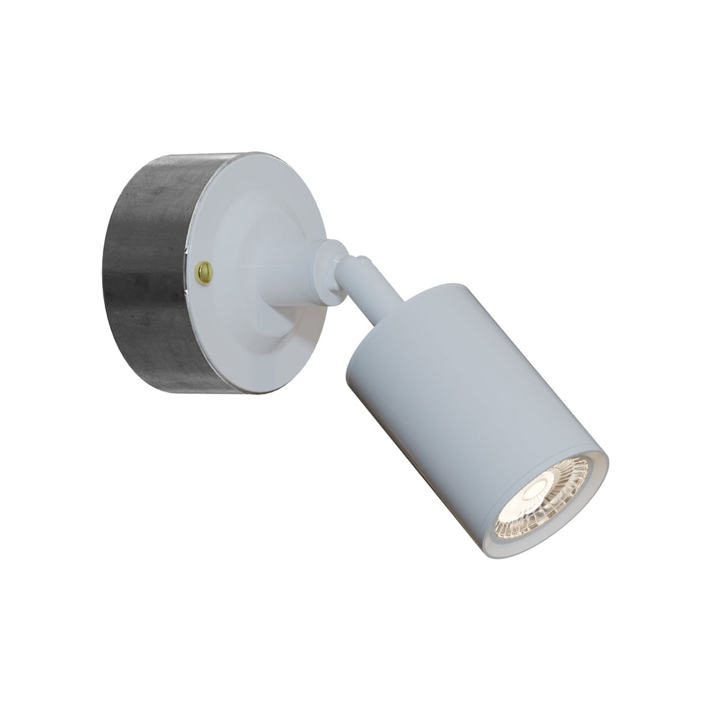 Adjustable Metal GU10 Wall Spotlight for 20mm Conduit System Industrial Lighting