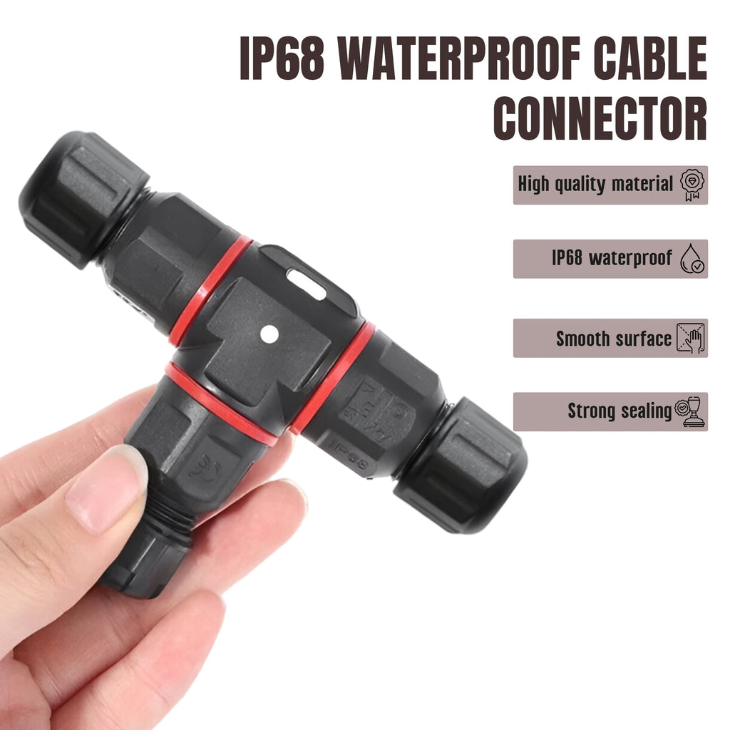 IP68 Waterproof Electrical Junction Box Cable Connector: Secure Outdoor Wire & Lighting