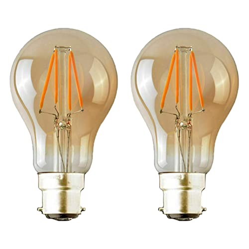 Vintage Edison B22 A60 LED Filament Bulb Warm White Energy Saving